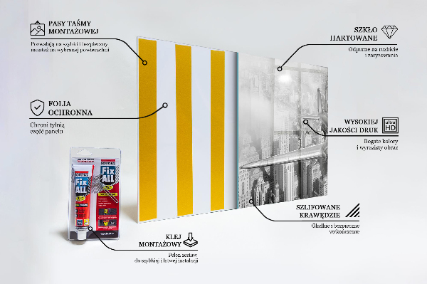 Crédence cuisine en verre Avion au-dessus de new york