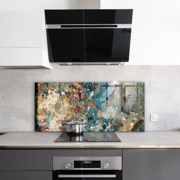 Crédence en verre Texture de peinture à l'huile