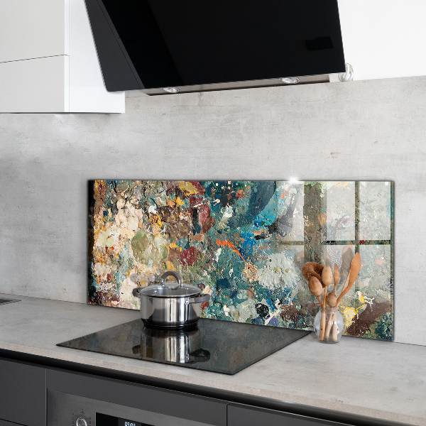 Crédence en verre Texture de peinture à l'huile