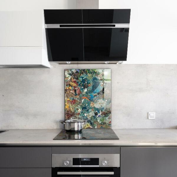 Crédence en verre Texture de peinture à l'huile