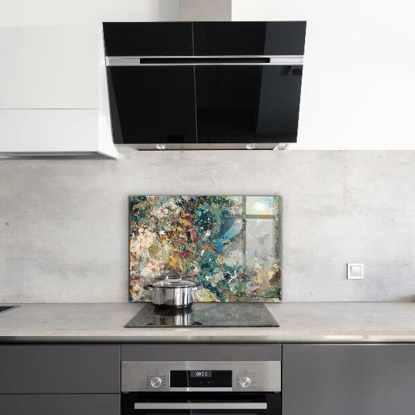 Crédence en verre Texture de peinture à l'huile