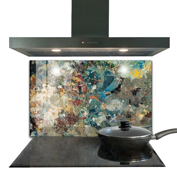 Crédence en verre Texture de peinture à l'huile