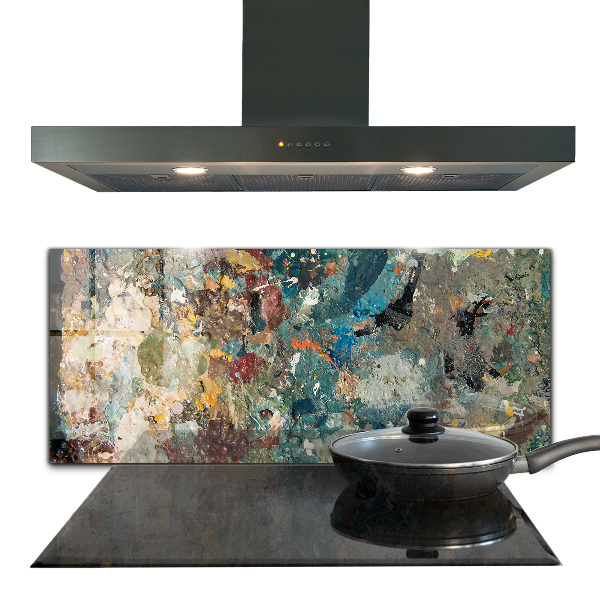 Crédence en verre Texture de peinture à l'huile