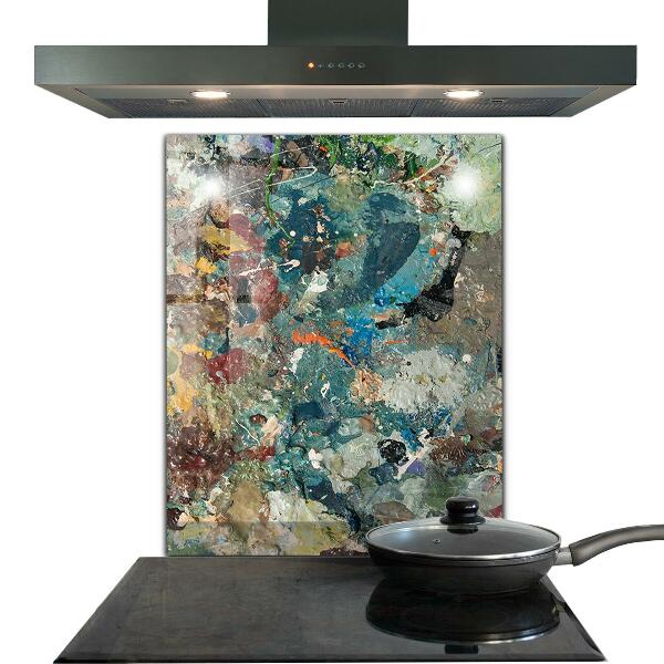 Crédence en verre Texture de peinture à l'huile