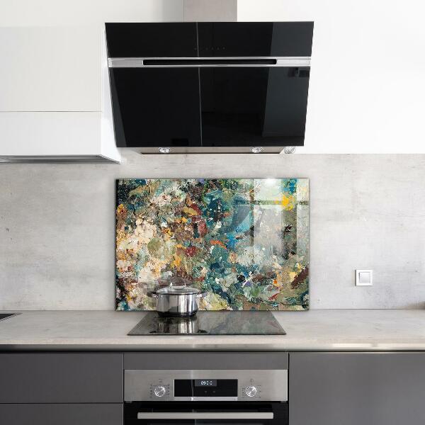 Crédence en verre Texture de peinture à l'huile