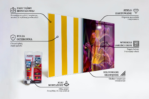 Crédence cuisine en verre Fleur sombre plante sombre