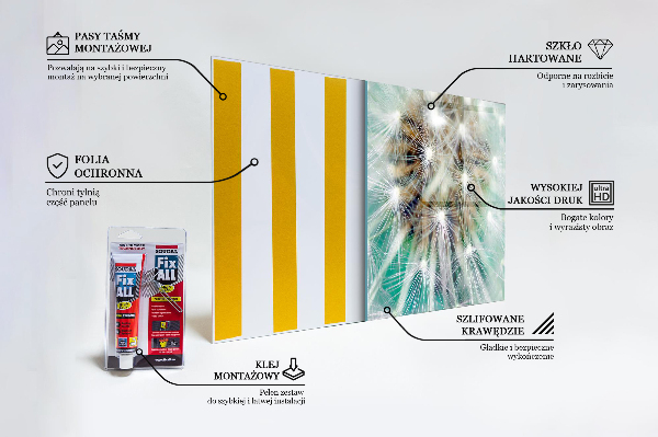Crédence cuisine en verre Pissenlit dans la centrale éolienne