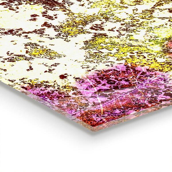 Crédence cuisine en verre Abstraction orange