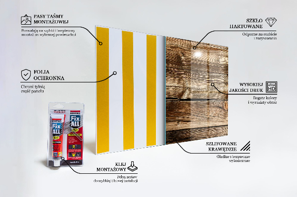 Panneaux muraux cuisine Texture en bois
