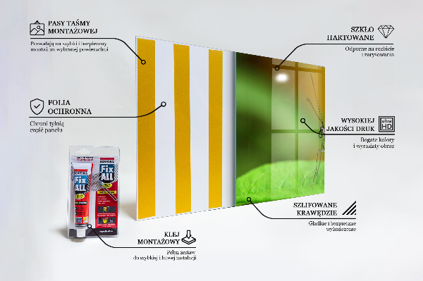 Crédence cuisine en verre Papillon sur une feuille