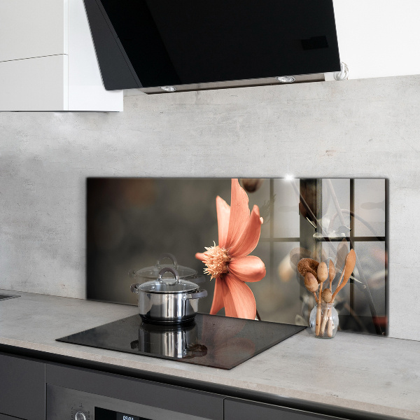 Crédence cuisine en verre Bouton floral vintage