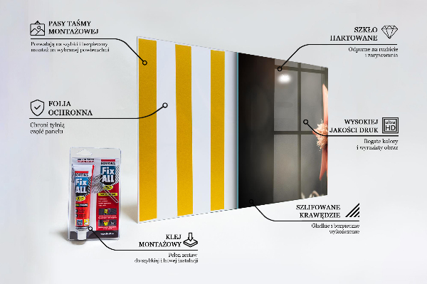 Crédence cuisine en verre Bouton floral vintage