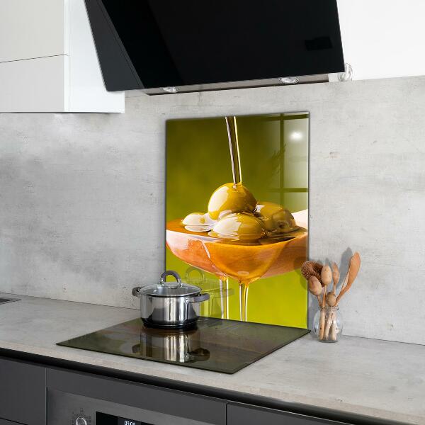 Crédence cuisine en verre Huile d'olive fraîchement pressée