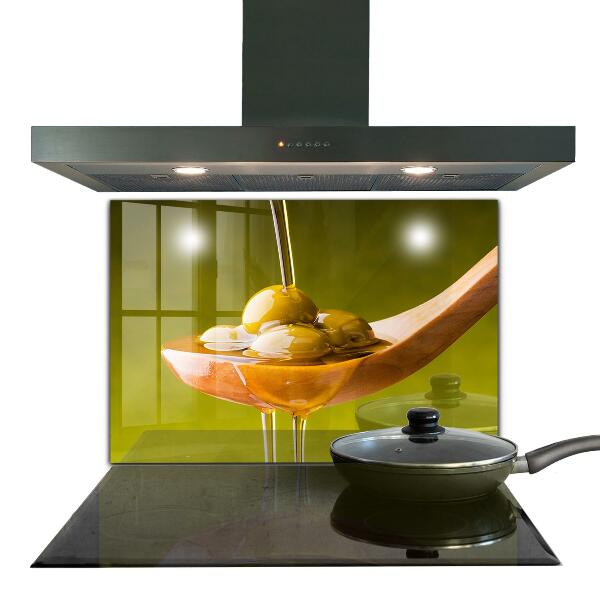 Crédence cuisine en verre Huile d'olive fraîchement pressée