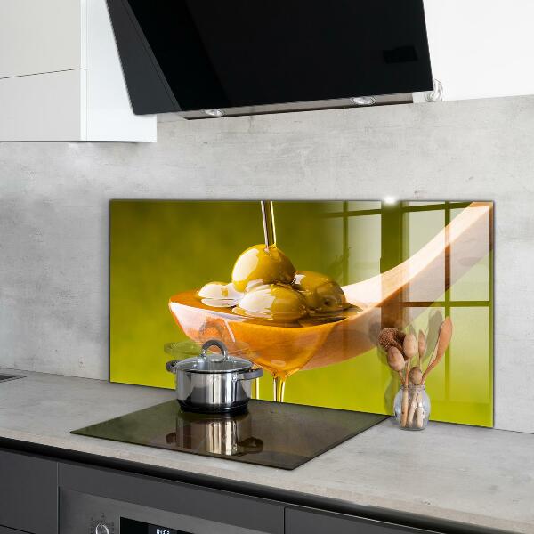 Crédence cuisine en verre Huile d'olive fraîchement pressée
