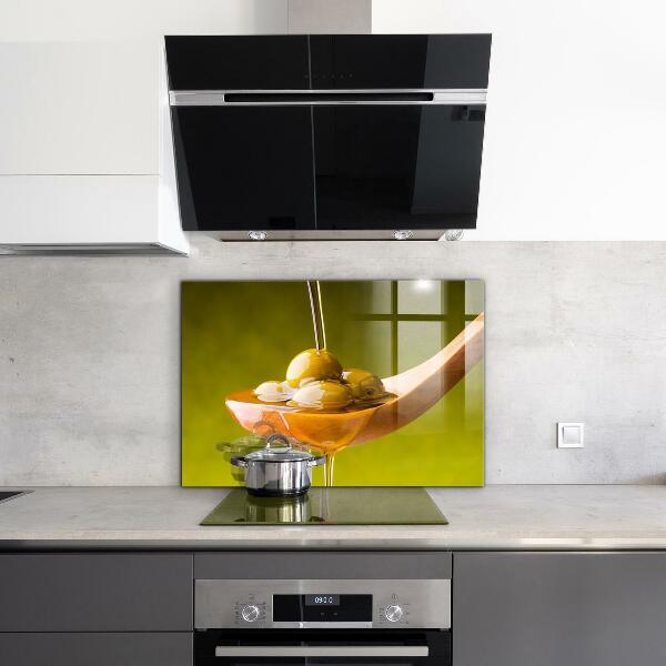 Crédence cuisine en verre Huile d'olive fraîchement pressée