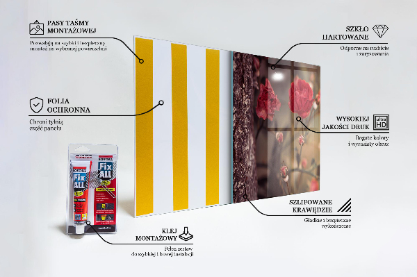 Crédence cuisine en verre Rose sauvage dans le parc