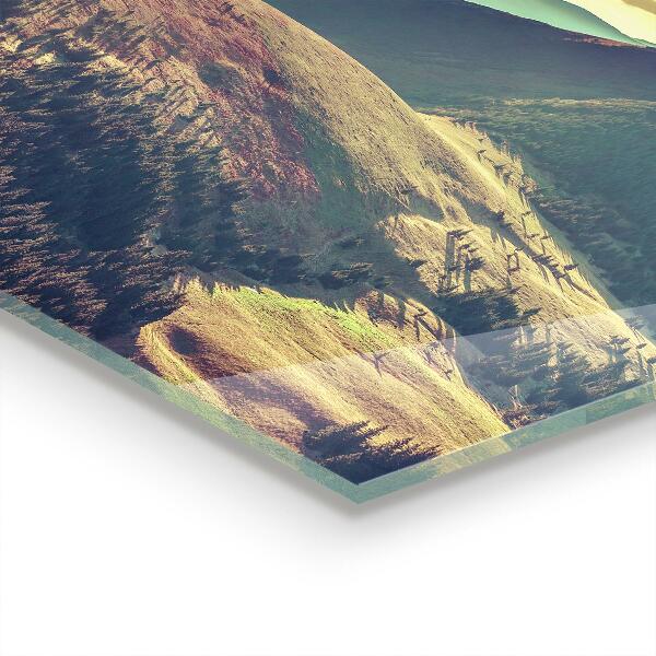 Verre pour crédence Paysage de montagne en automne