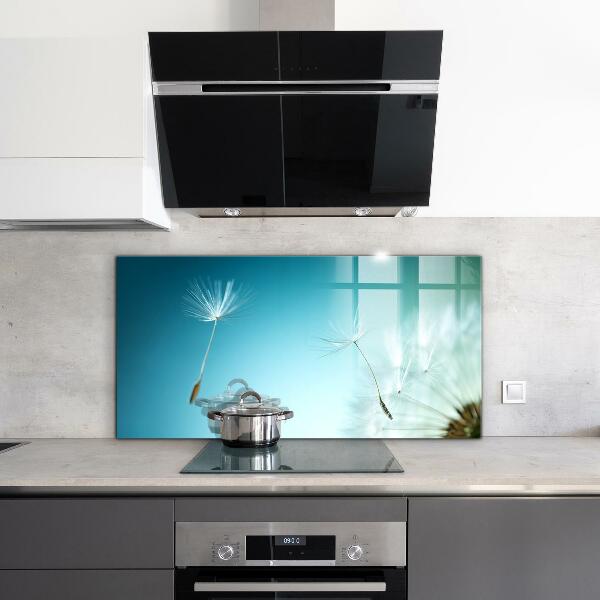 Crédence cuisine en verre Pissenlit pissenlit dans le vent