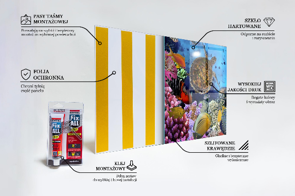 Crédence cuisine en verre Barrière de corail caraïbes