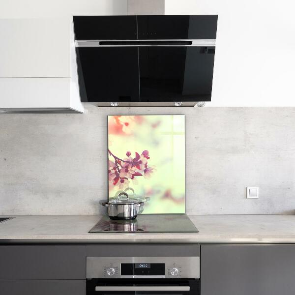 Crédence cuisine en verre Arbre rose en fleurs