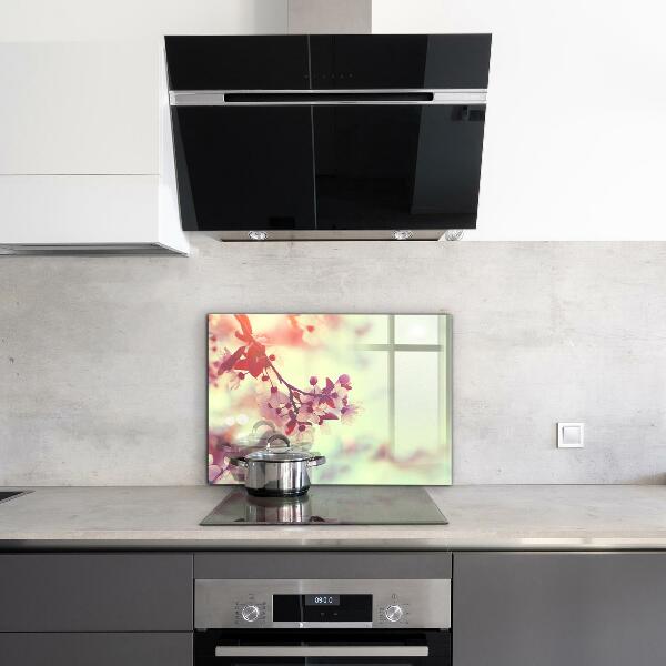 Crédence cuisine en verre Arbre rose en fleurs