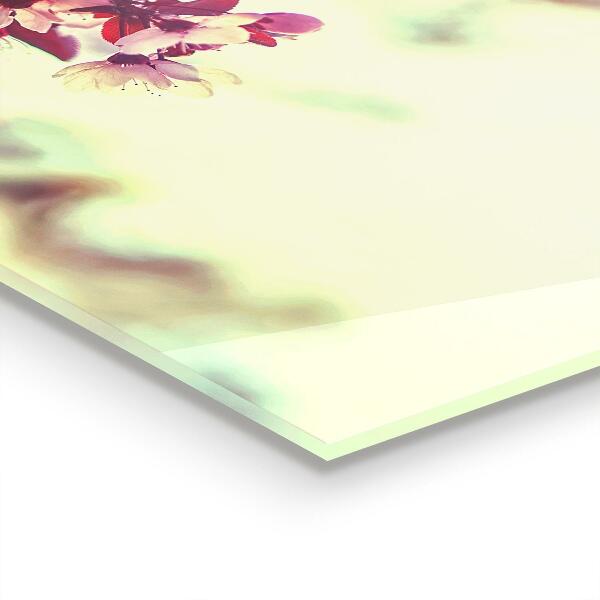 Crédence cuisine en verre Arbre rose en fleurs