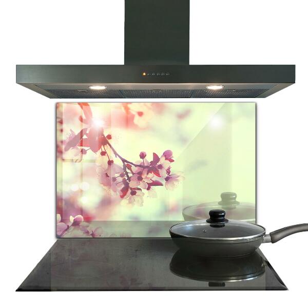 Crédence cuisine en verre Arbre rose en fleurs