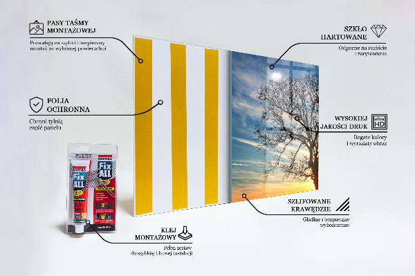 Crédence cuisine en verre Paysage prairie le matin