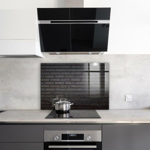 Crédence en verre Béton de brique noire