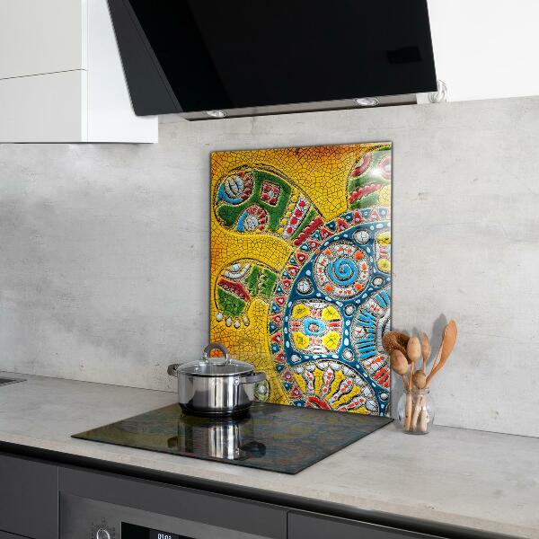 Crédence cuisine en verre Mosaïque en céramique de tortue