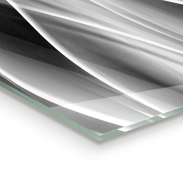 Crédence en verre Énergie abstraite de vague grise