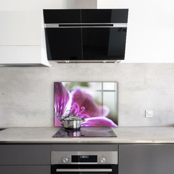 Crédence cuisine en verre Détails de la nature de la fleur rose