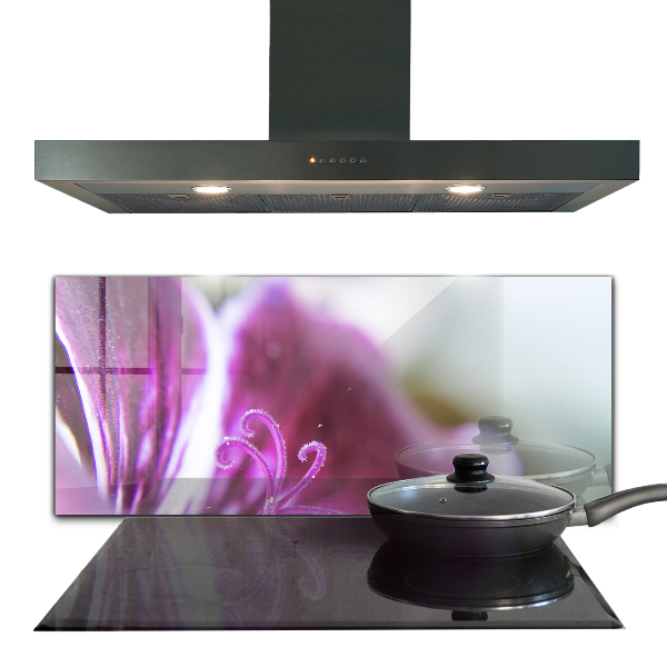 Crédence cuisine en verre Détails de la nature de la fleur rose