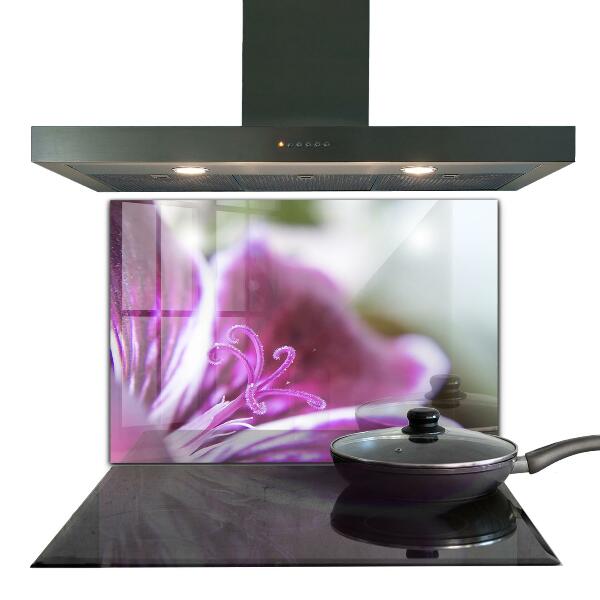 Crédence cuisine en verre Détails de la nature de la fleur rose