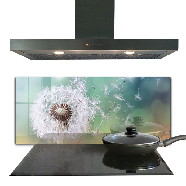 Crédence en verre avec motif Pissenlit pissenlit dans le vent