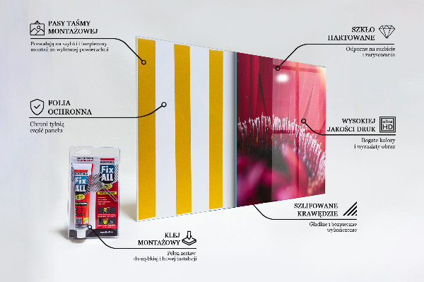 Crédence en verre avec motif Détails de la nature de la fleur rose