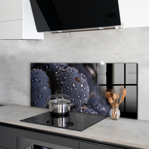 Crédence cuisine en verre Bleuets juteux