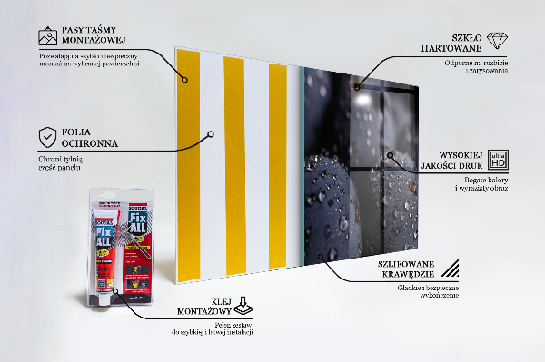 Crédence cuisine en verre Bleuets juteux