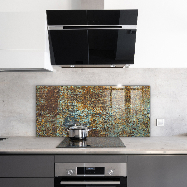 Crédence en verre trempé Texture de métal ancien