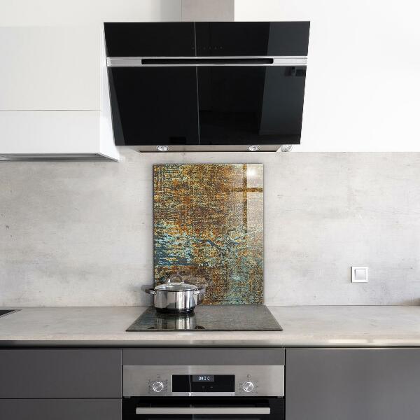 Crédence en verre trempé Texture de métal ancien