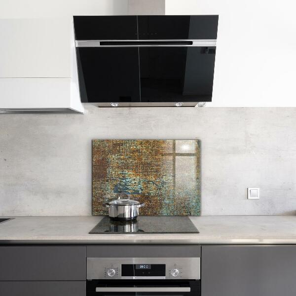 Crédence en verre trempé Texture de métal ancien