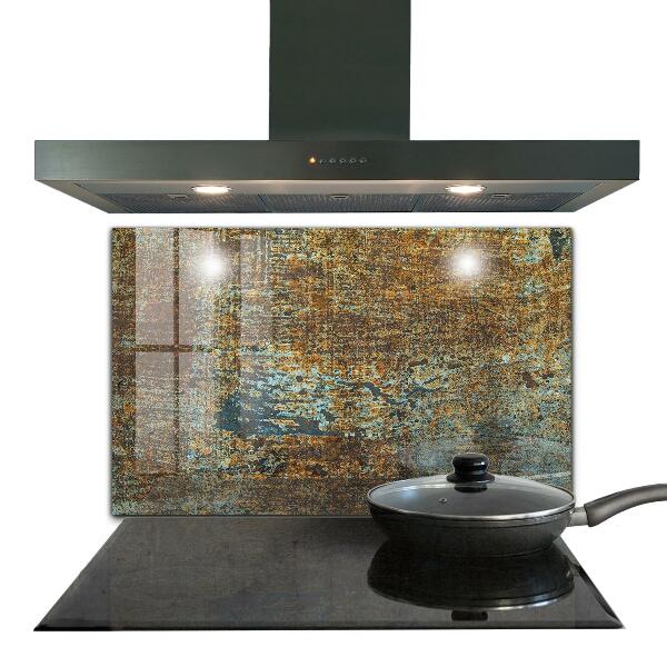 Crédence en verre trempé Texture de métal ancien