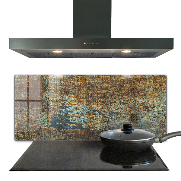 Crédence en verre trempé Texture de métal ancien