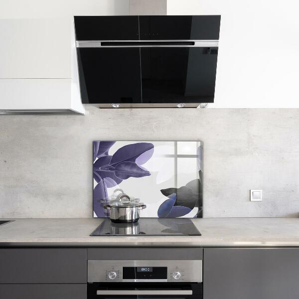 Crédence cuisine en verre Illustration de feuilles exotiques