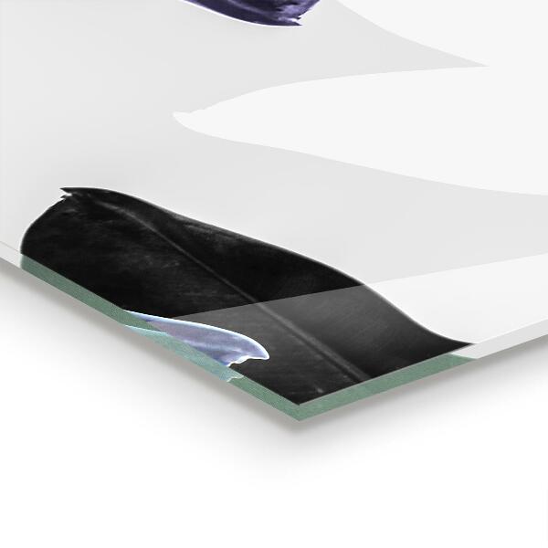 Crédence cuisine en verre Illustration de feuilles exotiques