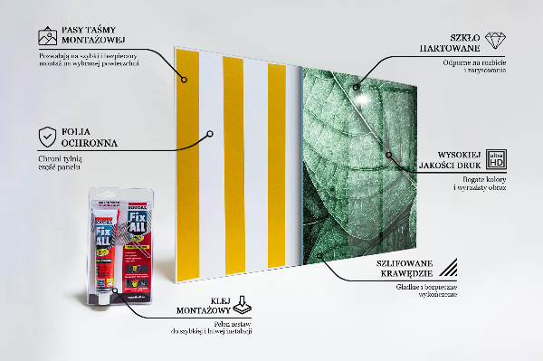 Panneau pour cuisine Détails de la feuille verte