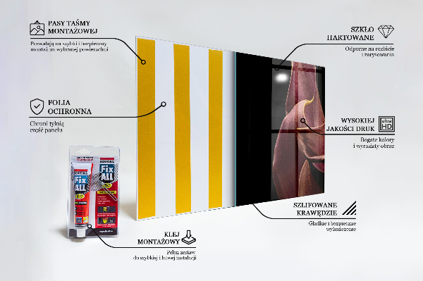 Panneau pour cuisine Feuille délicate et élégante