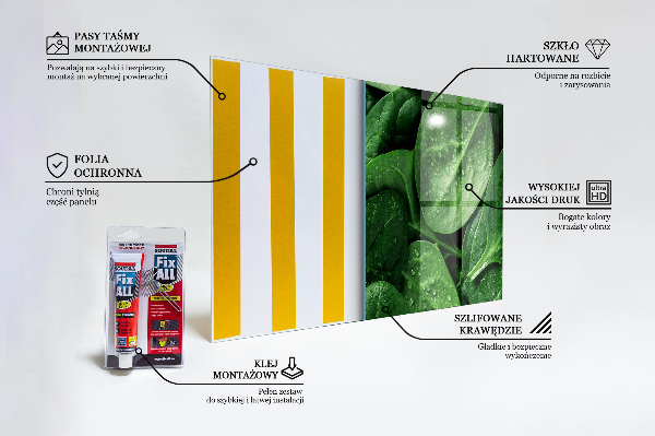 Panneau pour cuisine Feuilles d'épinards santé