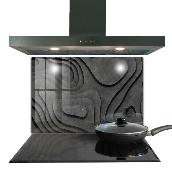 Crédence en verre trempé Abstraction de texture grise